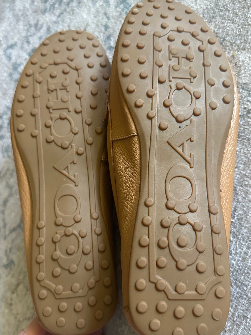 Coach Women's Brown Leather Driving Moccasins Flats - Picture 5 of 5
